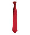 PR755 Premier 'Colours' Satin Clip Tie Burgundy colour image